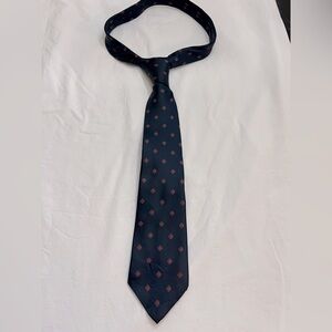Yves St. Laurent Vintage Slim Silk Tie YSL navy blue, burgundy